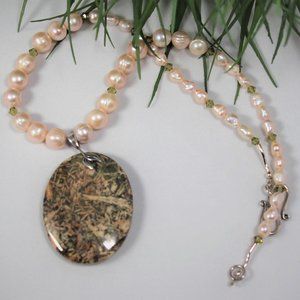 Fresh Water & Jasper Necklace